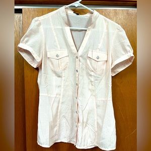 Express Light Pink Button Down Dress Shirt